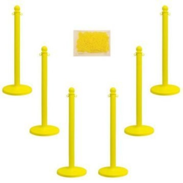 Accuform MEDIUM DUTY STANCHION POSTS COLOR PRC209YL PRC209YL